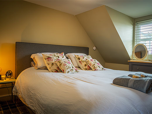 King size bed at  Fountain Cross Cottage